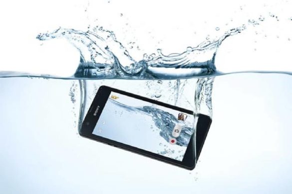 phone fell in water