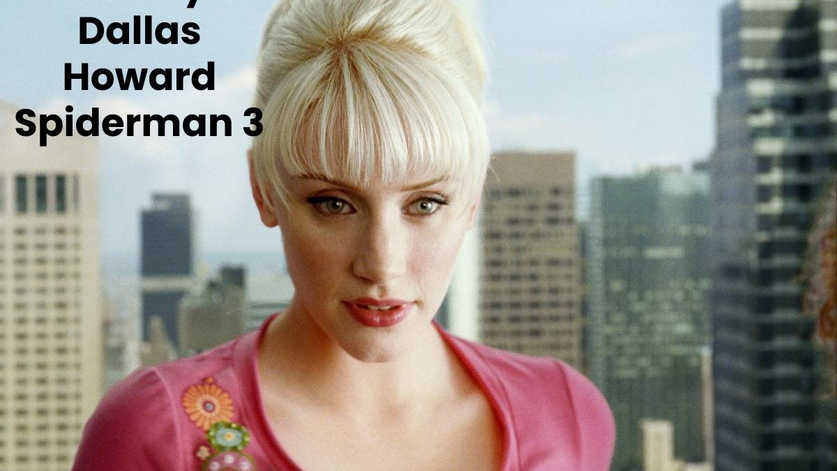 What Bryce Dallas Howard Spiderman 3