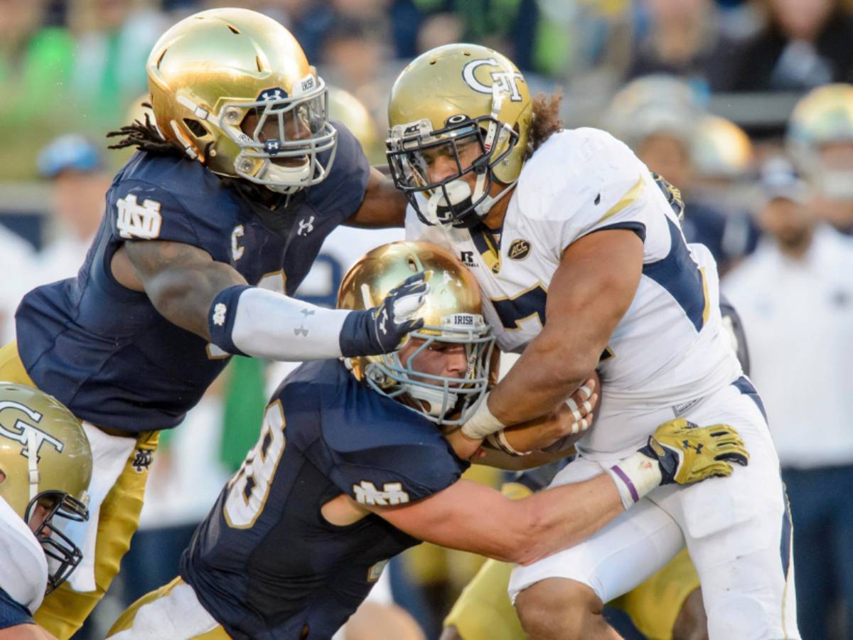 The Football Teams Notre Dame vs. Georgia Tech 