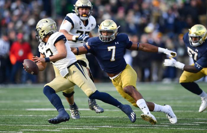 The Football Teams Notre Dame vs. Georgia Tech