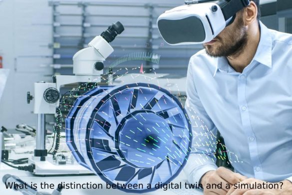 What is the distinction between a digital twin and a simulation?