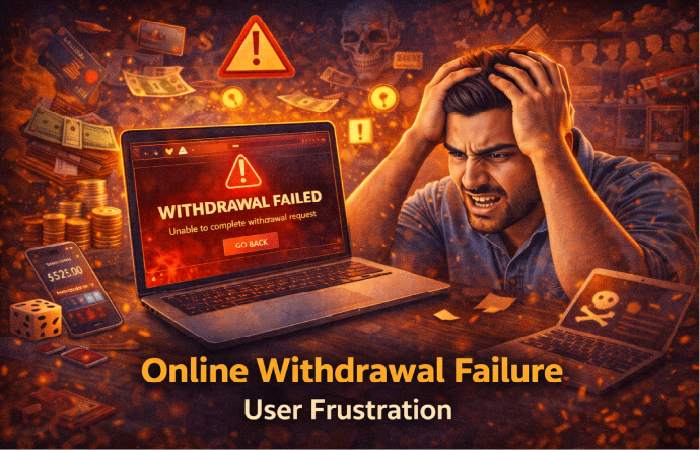 user frustrated while facing issue on laptop screen during online transaction