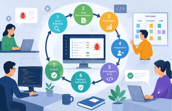 how endbugflow software could work